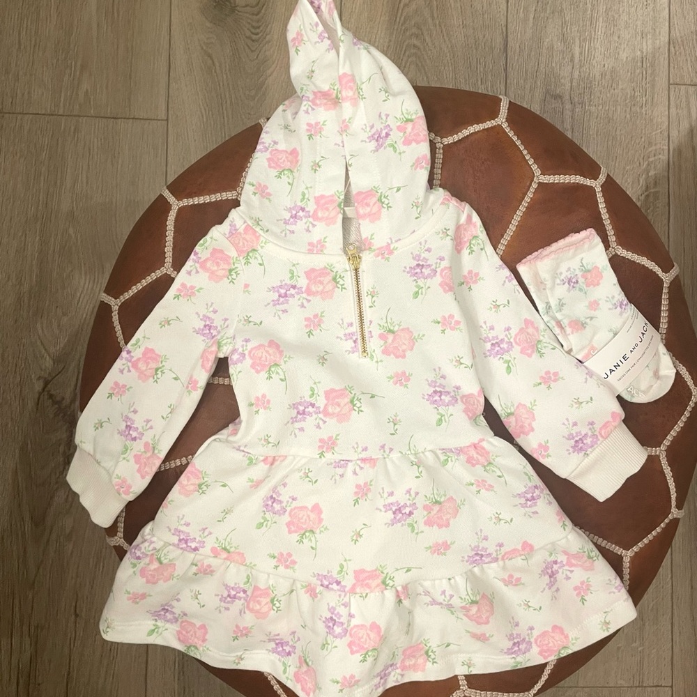 Janie & Jack - Dress and Socks Set - 6 to 12 months